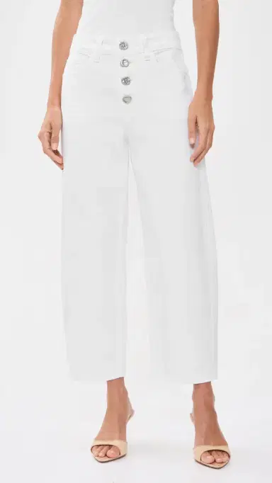 L'AGENCE Liora High Rise Stovepipe Jeans Blanc | Thumbnail 2 L'AGENCE Liora High Rise Stovepipe Jeans Blanc | Thumbnail 2