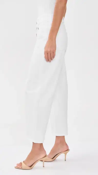 L'AGENCE Liora High Rise Stovepipe Jeans Blanc | Thumbnail 4 L'AGENCE Liora High Rise Stovepipe Jeans Blanc | Thumbnail 4