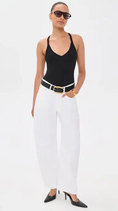 L'AGENCE Wrenna Racerback Thong Bodysuit Black | Thumbnail 5 L'AGENCE Wrenna Racerback Thong Bodysuit Black | Thumbnail 5