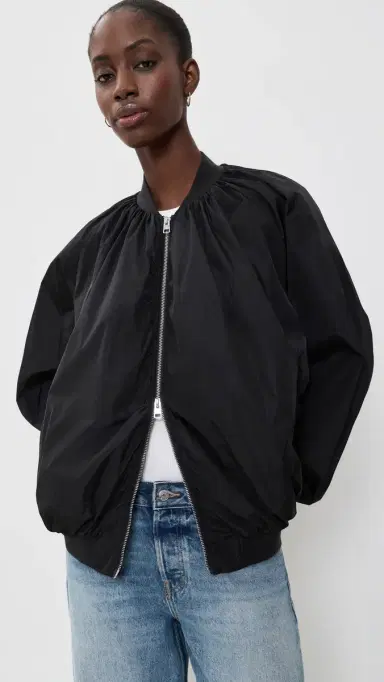 AGOLDE Raffi Bomber Jacket Black | Thumbnail 2 AGOLDE Raffi Bomber Jacket Black | Thumbnail 2