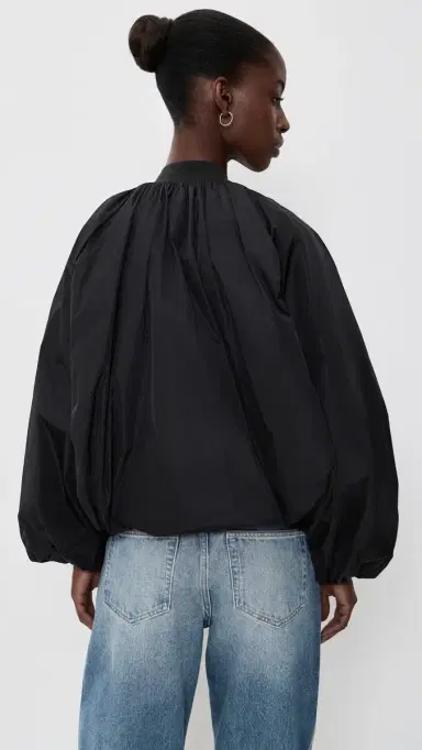 AGOLDE Raffi Bomber Jacket Black | Thumbnail 3 AGOLDE Raffi Bomber Jacket Black | Thumbnail 3