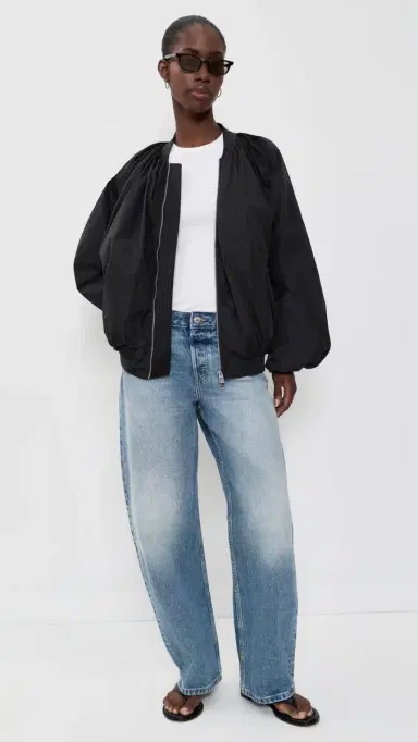 AGOLDE Raffi Bomber Jacket Black | Thumbnail 5 AGOLDE Raffi Bomber Jacket Black | Thumbnail 5