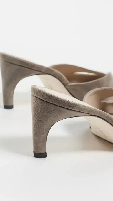 Victoria Beckham Harlow Mask Mules Fossil Brown | Thumbnail 4 Victoria Beckham Harlow Mask Mules Fossil Brown | Thumbnail 4