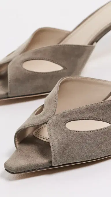 Victoria Beckham Harlow Mask Mules Fossil Brown | Thumbnail 6 Victoria Beckham Harlow Mask Mules Fossil Brown | Thumbnail 6