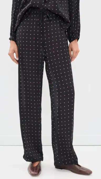 Natalie Martin Collection Jamie Pants Petite Polka Dot Black & Tan | Thumbnail 2 Natalie Martin Collection Jamie Pants Petite Polka Dot Black & Tan | Thumbnail 2