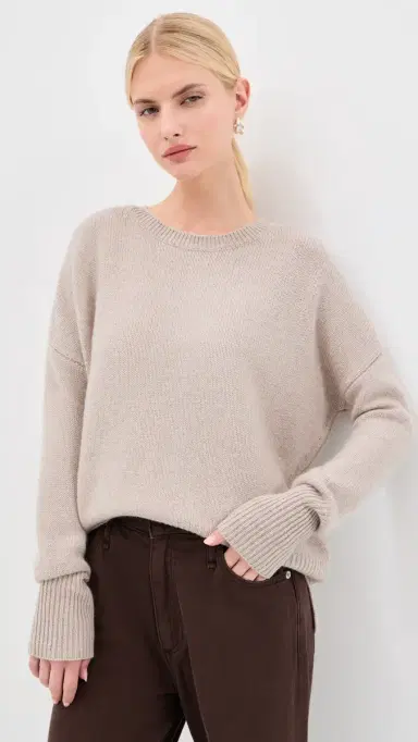 Lisa Yang Mila Cashmere Sweater Sand | Thumbnail 2 Lisa Yang Mila Cashmere Sweater Sand | Thumbnail 2