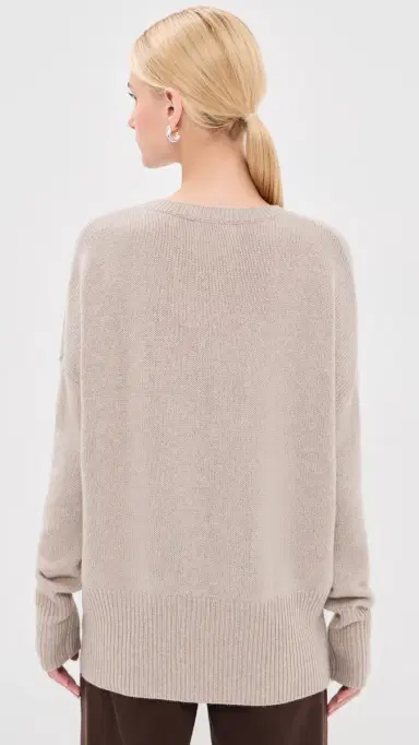 Lisa Yang Mila Cashmere Sweater Sand | Thumbnail 3 Lisa Yang Mila Cashmere Sweater Sand | Thumbnail 3
