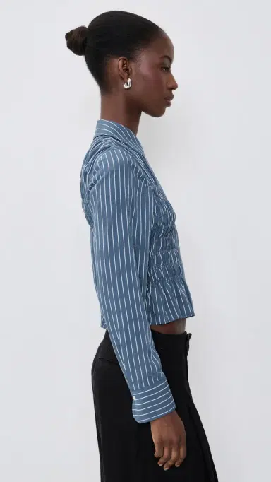 RAILS Bradshaw hirt Washed Indigo tripe | Thumbnail 4 RAILS Bradshaw hirt Washed Indigo tripe | Thumbnail 4