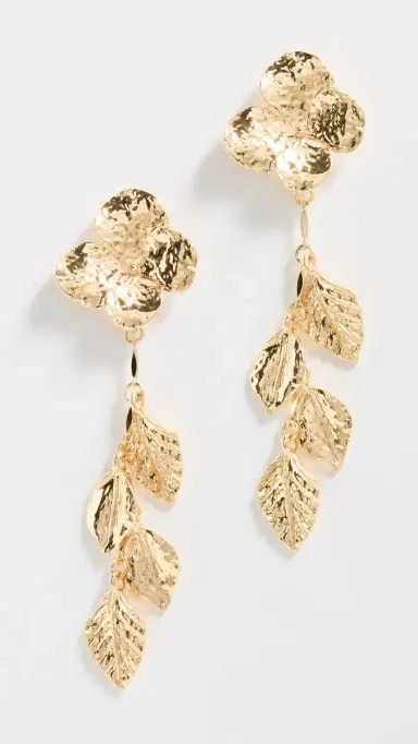 SHASHI Louise Earrings Gold One Size | Thumbnail 2 SHASHI Louise Earrings Gold One Size | Thumbnail 2
