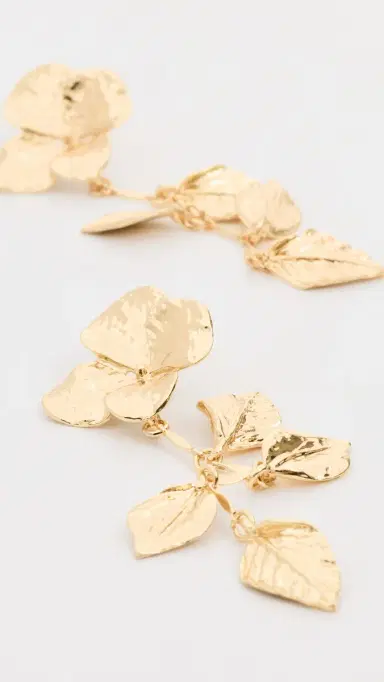 SHASHI Louise Earrings Gold One Size | Thumbnail 4 SHASHI Louise Earrings Gold One Size | Thumbnail 4
