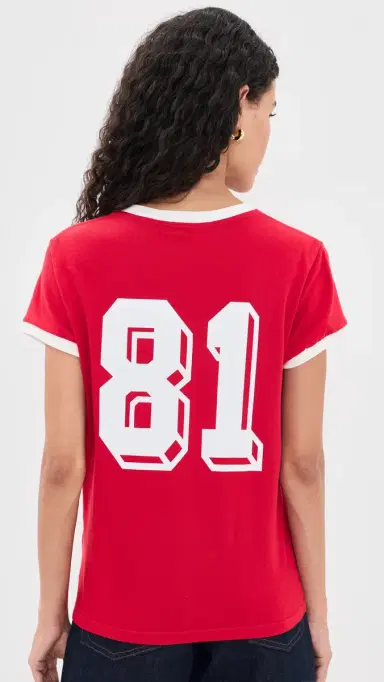 DANZY Vintage Fit tyle occer Jersey Red | Thumbnail 3 DANZY Vintage Fit tyle occer Jersey Red | Thumbnail 3