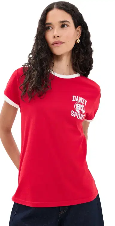 DANZY Vintage Fit tyle occer Jersey Red | Thumbnail 1 DANZY Vintage Fit tyle occer Jersey Red | Thumbnail 1