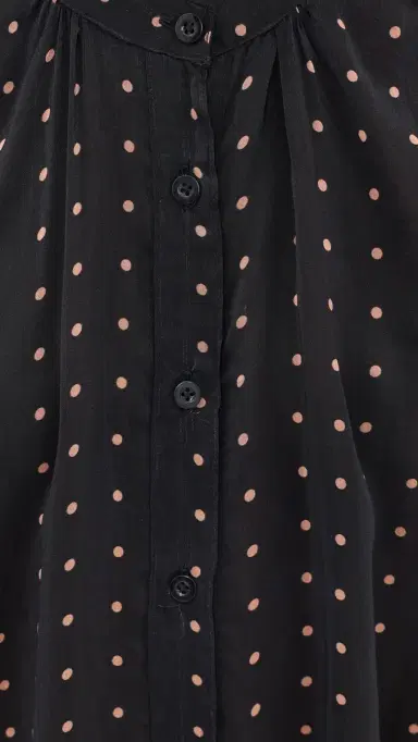 Natalie Martin Collection Tolan hirt Petite Polka Dot Black & Tan | Thumbnail 6 Natalie Martin Collection Tolan hirt Petite Polka Dot Black & Tan | Thumbnail 6