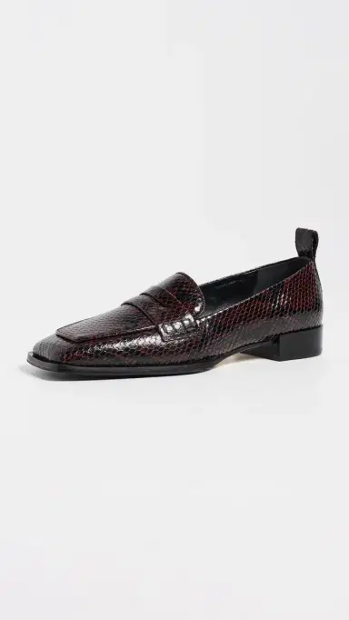aeyde Blake Snake Print Leather Loafers | Thumbnail 2 aeyde Blake Snake Print Leather Loafers | Thumbnail 2