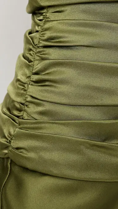Staud Freda Silk Mini Dress Pear | Thumbnail 6 Staud Freda Silk Mini Dress Pear | Thumbnail 6