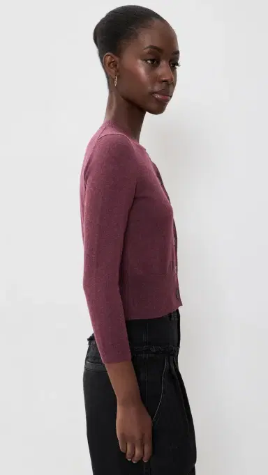 ISABEL MARANT ÉTOILE Newton Cardigan Burgundy | Thumbnail 4 ISABEL MARANT ÉTOILE Newton Cardigan Burgundy | Thumbnail 4