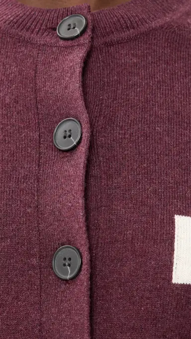 ISABEL MARANT ÉTOILE Newton Cardigan Burgundy | Thumbnail 6 ISABEL MARANT ÉTOILE Newton Cardigan Burgundy | Thumbnail 6