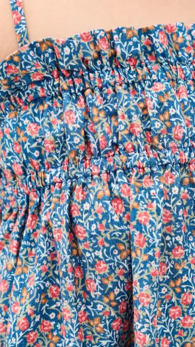 La Maregold Sammy Midi Dress Blue Linen Bloom | Thumbnail 6 La Maregold Sammy Midi Dress Blue Linen Bloom | Thumbnail 6