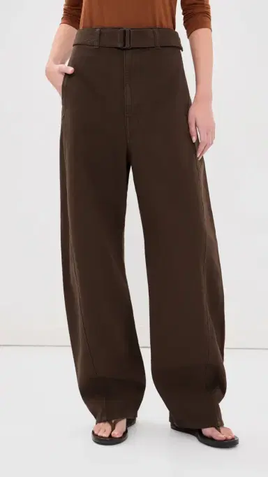 Lemaire Twisted Belted Pants Ristretto | Thumbnail 2 Lemaire Twisted Belted Pants Ristretto | Thumbnail 2
