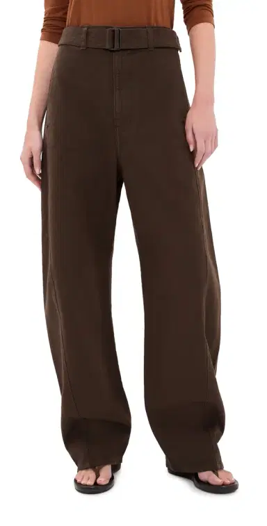 Lemaire Twisted Belted Pants Ristretto | Thumbnail 1 Lemaire Twisted Belted Pants Ristretto | Thumbnail 1