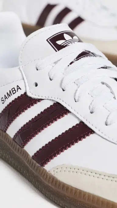 adidas OG Samba Sneakers Ftwr White/Maroon/Gum | Thumbnail 6 adidas OG Samba Sneakers Ftwr White/Maroon/Gum | Thumbnail 6