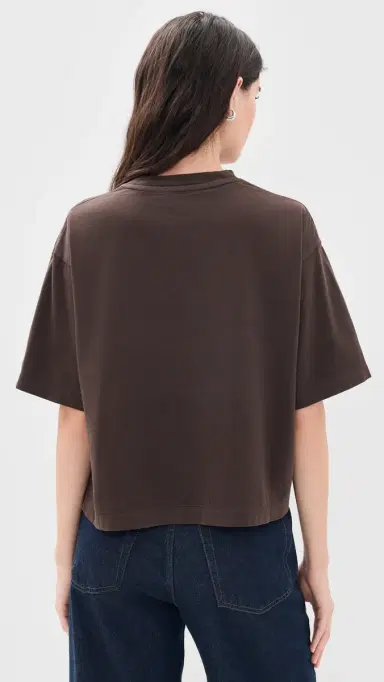 Madewell The Boxy Crop Tee In Allday Jersey Dark Chicory | Thumbnail 3 Madewell The Boxy Crop Tee In Allday Jersey Dark Chicory | Thumbnail 3