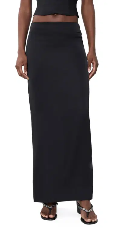 LIONESS Front Row Maxi Skirt Noir | Thumbnail 1 LIONESS Front Row Maxi Skirt Noir | Thumbnail 1