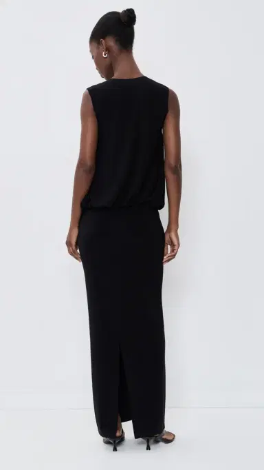 Norma Kamali Babydoll Gown Black | Thumbnail 3 Norma Kamali Babydoll Gown Black | Thumbnail 3