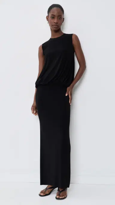 Norma Kamali Babydoll Gown Black | Thumbnail 5 Norma Kamali Babydoll Gown Black | Thumbnail 5