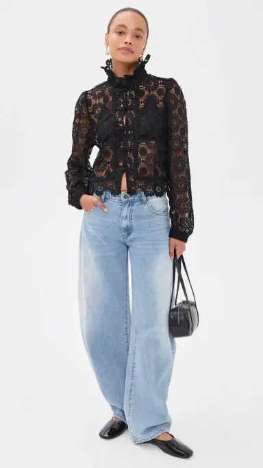 LIONESS Overtime Blouse Noir | Thumbnail 5 LIONESS Overtime Blouse Noir | Thumbnail 5