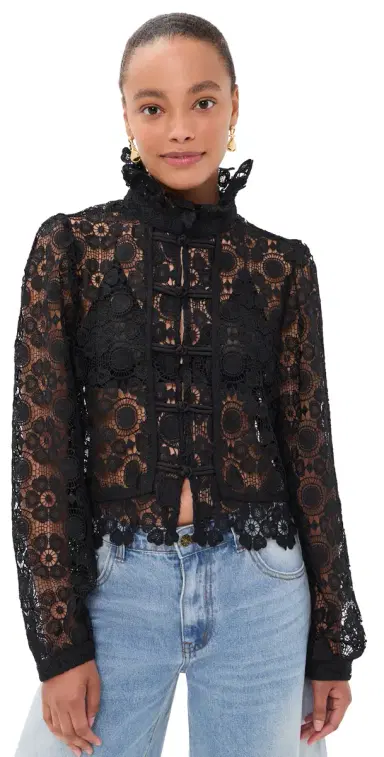 LIONESS Overtime Blouse Noir | Thumbnail 1 LIONESS Overtime Blouse Noir | Thumbnail 1