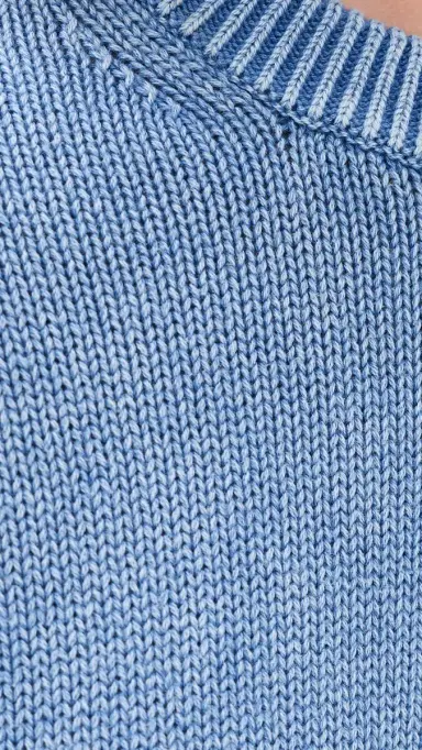 Guest In Residence unwash Cozy Crew Sweater Delft Blue | Thumbnail 6 Guest In Residence unwash Cozy Crew Sweater Delft Blue | Thumbnail 6