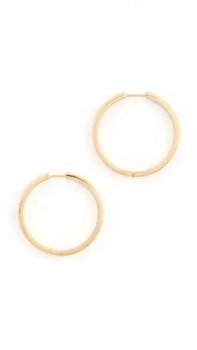 Madewell Perfect Large Hoop Earrings Warm Gold One Size | Thumbnail 6 Madewell Perfect Large Hoop Earrings Warm Gold One Size | Thumbnail 6