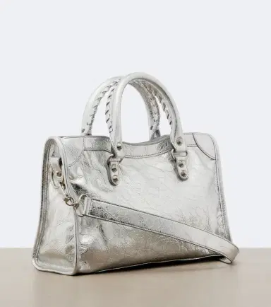 Balenciaga Le City Small metallic leather top-handle bag | Thumbnail 3 Balenciaga Le City Small metallic leather top-handle bag | Thumbnail 3