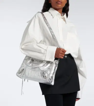 Balenciaga Le City Small metallic leather top-handle bag | Thumbnail 6 Balenciaga Le City Small metallic leather top-handle bag | Thumbnail 6