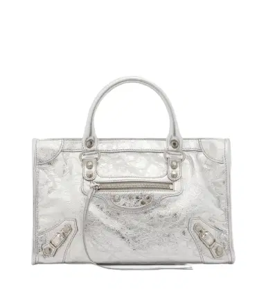 Balenciaga Le City Small metallic leather top-handle bag | Thumbnail 1 Balenciaga Le City Small metallic leather top-handle bag | Thumbnail 1