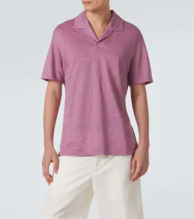 Zegna Linen polo shirt | Thumbnail 2 Zegna Linen polo shirt | Thumbnail 2