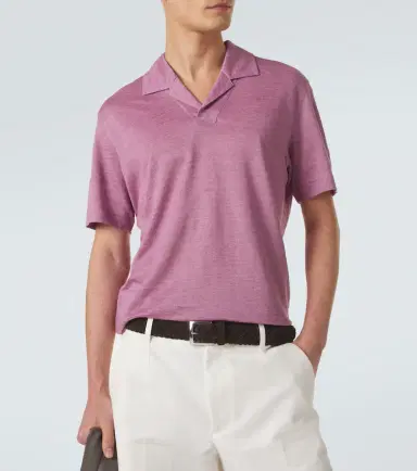 Zegna Linen polo shirt | Thumbnail 3 Zegna Linen polo shirt | Thumbnail 3