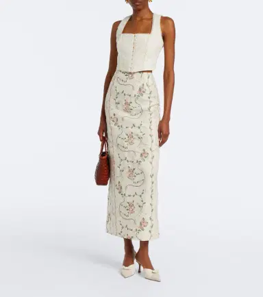 Agua by Agua Bendita Cornalina broderie anglaise cotton bustier top | Thumbnail 5 Agua by Agua Bendita Cornalina broderie anglaise cotton bustier top | Thumbnail 5