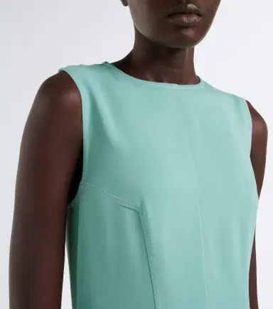 Stella McCartney Draped asymmetric midi dress | Thumbnail 2 Stella McCartney Draped asymmetric midi dress | Thumbnail 2