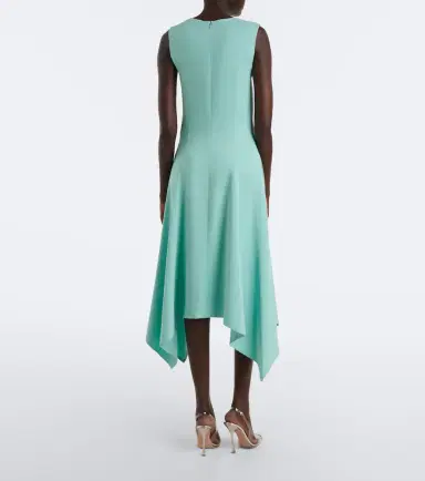 Stella McCartney Draped asymmetric midi dress | Thumbnail 5 Stella McCartney Draped asymmetric midi dress | Thumbnail 5