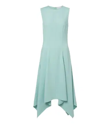 Stella McCartney Draped asymmetric midi dress | Thumbnail 1 Stella McCartney Draped asymmetric midi dress | Thumbnail 1