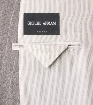 Giorgio Armani Pinstripe virgin wool suit | Thumbnail 8 Giorgio Armani Pinstripe virgin wool suit | Thumbnail 8