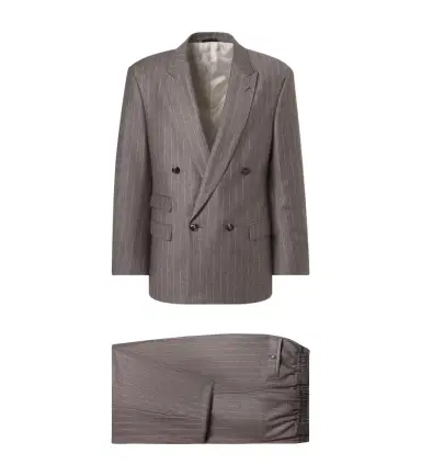Giorgio Armani Pinstripe virgin wool suit | Thumbnail 1 Giorgio Armani Pinstripe virgin wool suit | Thumbnail 1