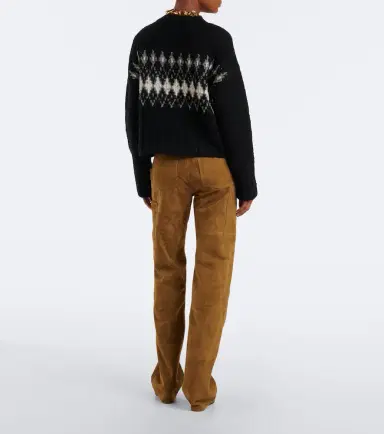 Altuzarra Mills suede straight pants | Thumbnail 5 Altuzarra Mills suede straight pants | Thumbnail 5