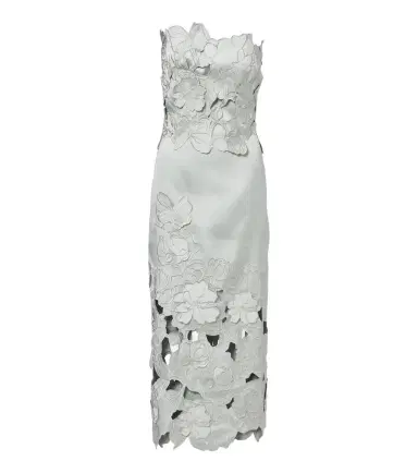 Costarellos Nikola guipure lace midi dress | Thumbnail 1 Costarellos Nikola guipure lace midi dress | Thumbnail 1