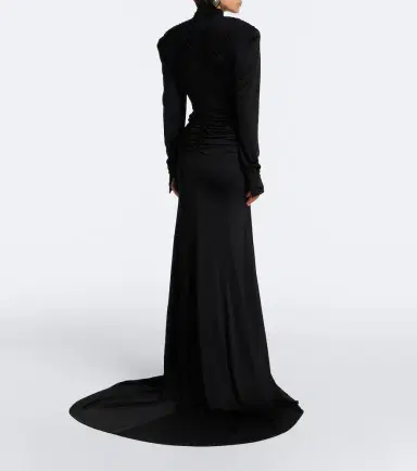 David Koma Cutout ruched jersey gown | Thumbnail 2 David Koma Cutout ruched jersey gown | Thumbnail 2