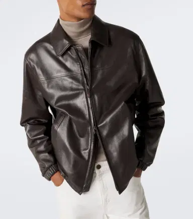 Canali Leather blouson jacket | Thumbnail 3 Canali Leather blouson jacket | Thumbnail 3
