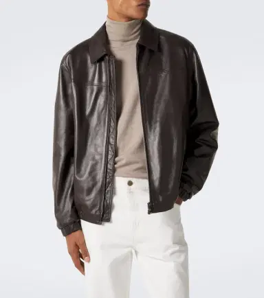 Canali Leather blouson jacket | Thumbnail 7 Canali Leather blouson jacket | Thumbnail 7