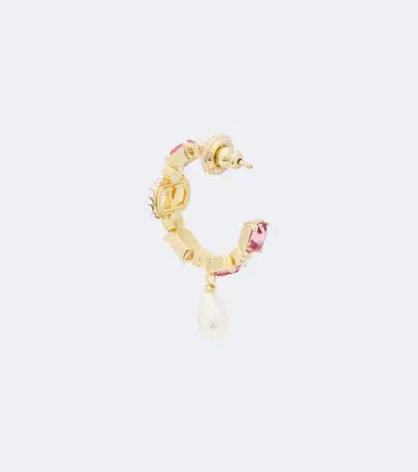 Valentino Ovalette embellished hoop earrings | Thumbnail 4 Valentino Ovalette embellished hoop earrings | Thumbnail 4